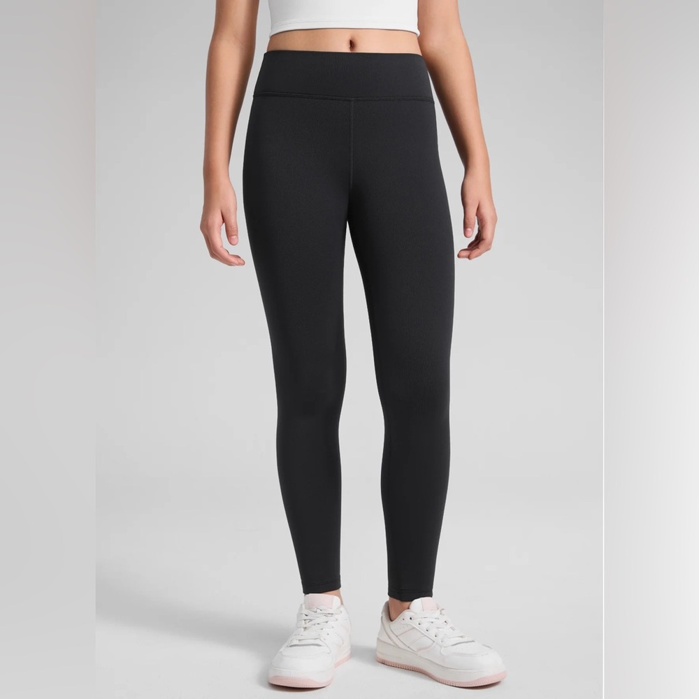 Girls Matte Thermal Fleece Lined Legging